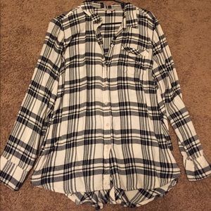 Lucky Brand Baby Doll Flannel SZ L